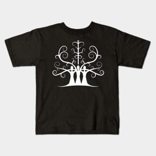 Three Sisters Tree Of Life (White Version) Kids T-Shirt